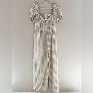 Solai the Label gingham jumpsuit